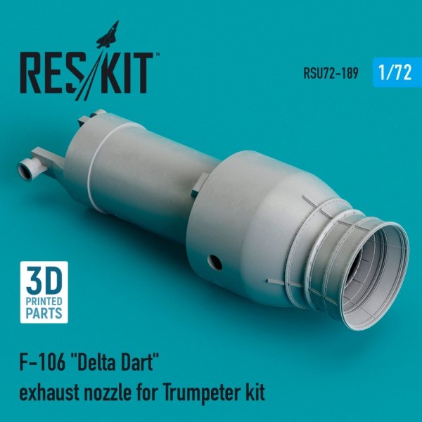 RESKIT RSU72-0189 F-106 &quot;DELTA DART&quot; EXHAUST NOZZLE FOR TRUMPETER KIT (3D PRINTED) 1/72