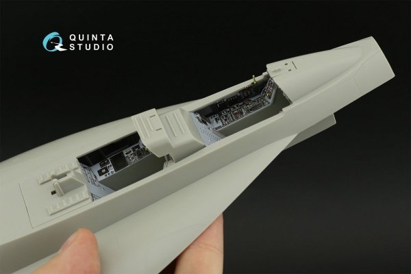 Quinta Studio QD32123 F/A-18F early 3D-Printed &amp; coloured Interior on decal paper (Trumpeter) 1/32