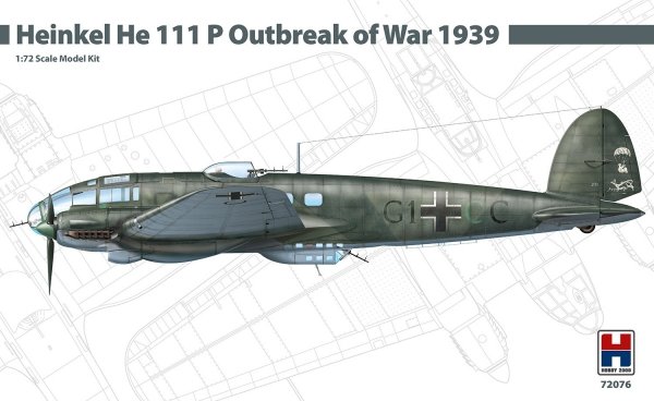 Hobby 2000 72076 Heinkel He 111 P Outbreak of War 1939 ( HASEGAWA + CARTOGRAF + MASKI ) 1/72