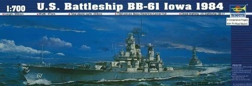 Trumpeter 05701 US Battleship BB-61 Iowa 1984 Modern 1/700