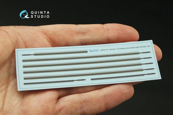 Quinta Studio QD35135 German 7.92 Metal ammunition belts (All kits) WWII 1/35