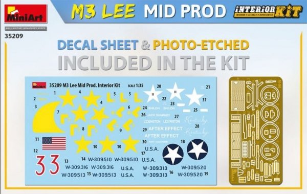 MiniArt 35209 M3 Lee Mid. Production w/interior kit 1/35
