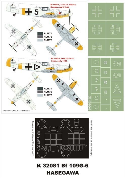 Montex K32081 Bf 109G-6 1/32