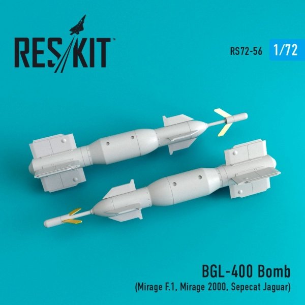 RESKIT RS72-0056 BGL-400 BOMBS (2 PCS) 1/72