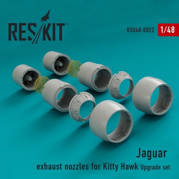 RESKIT RSU48-0023 Jaguar exhaust nozzles for Kitty Hawk 1/48