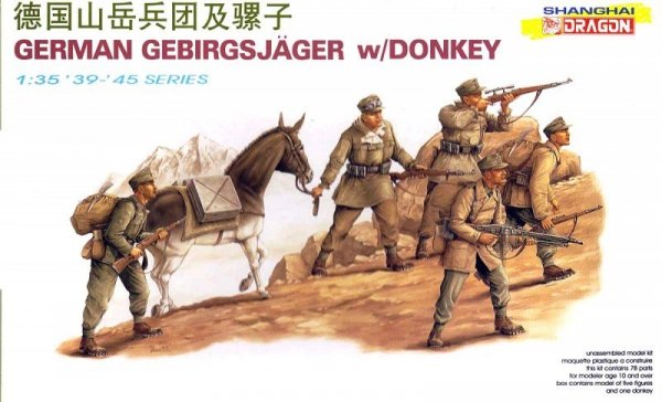 Dragon 6078 German Gebirgsjaeger w.Donkey (1:35)