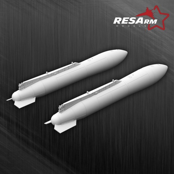 RESARM 48-06027 Dassault MIRAGE 2000 - 2000L fuel tanks (3D resin printing) 1/48
