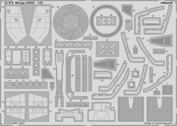 Eduard BIG33125 Mirage 2000D for KITTY HAWK 1/32