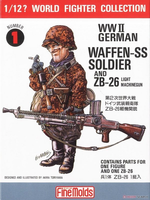 FineMolds FT1 W.W.II German Soldier &amp; ZB26 1/12