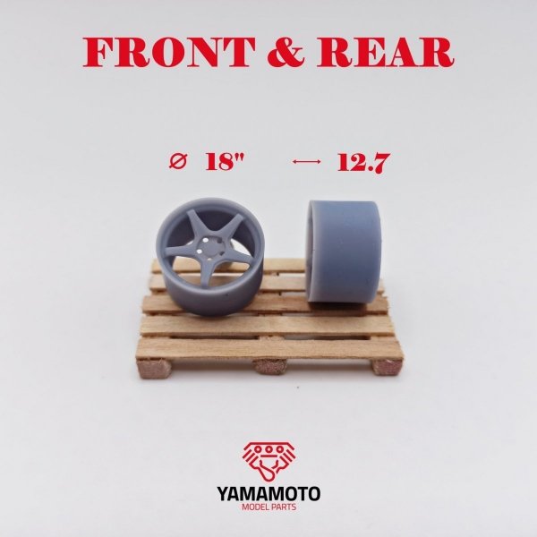 Yamamoto Model Parts YMPRIM7 Enkei TS-5 18&quot; Nuts 1/24