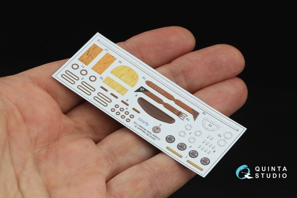 Quinta Studio QD32182 Nieuport XI 3D-Printed &amp; coloured Interior on decal paper (CSM) 1/32