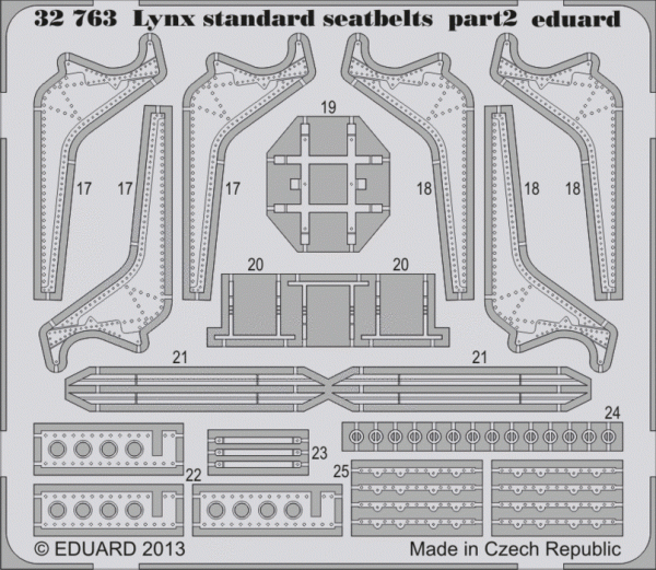 Eduard 32763 Lynx Mk.88 seatbelts 1/32 Revell