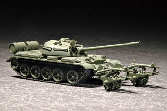 Trumpeter 07283 T-55 with KMT-5 (1:72)