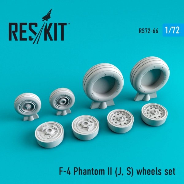 RESKIT RS72-0066 F-4 (J,S) &quot;PHANTOM II&quot; WHEELS SET 1/72