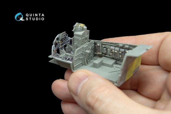 Quinta Studio QD48039 F-15C 3D-Printed &amp; coloured Interior on decal paper (for GWH kit) 1/48