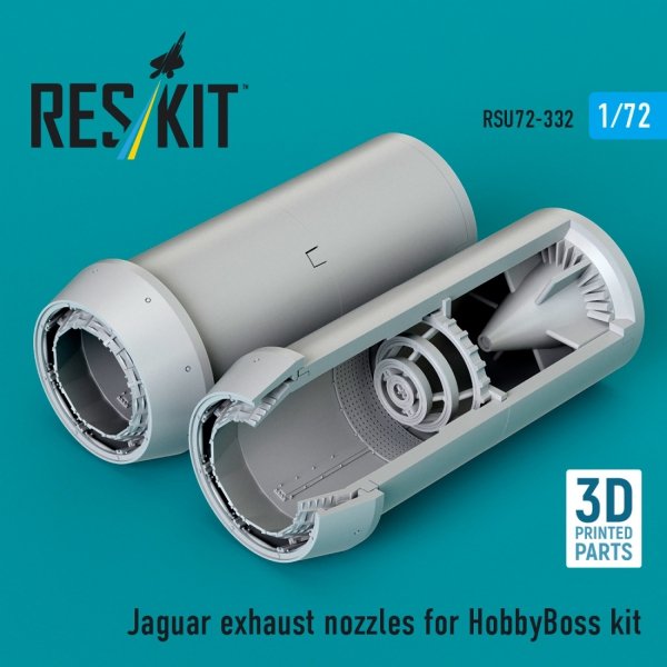 RESKIT RSU72-0332 Jaguar exhaust nozzles for HobbyBoss kit (3D Printed) (1/72)