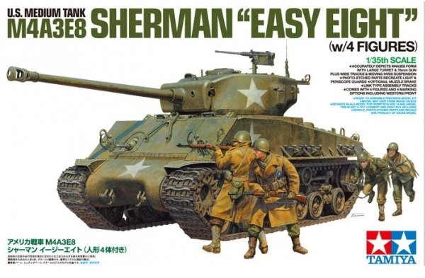 Tamiya 25175 U.S. Medium Tank M4A3E8 Sherman Easy Eight (1:35)