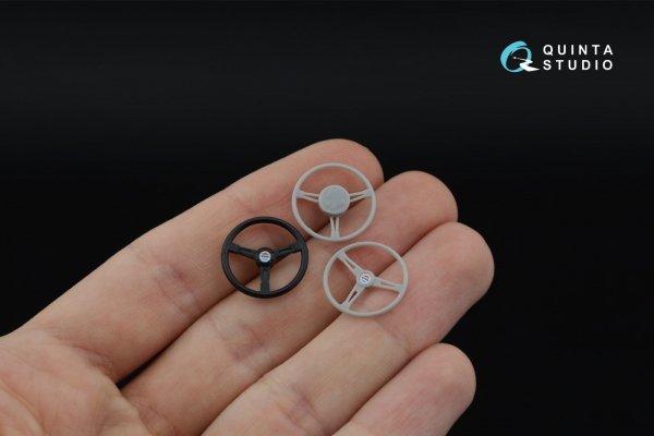 Quinta Studio QD+24025 Ford GT40 Mark II 3D-Printed &amp; coloured Interior on decal paper (Fujimi) (with 3D-printed resin parts) 1/24