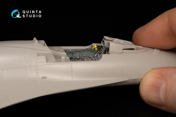 Quinta Studio QD48012 Mitsubishi F-2A 3D-Printed coloured Interior on decal paper (Hasegawa) 1/48