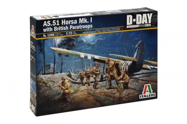 Italeri 1356 AS.51 HORSA Mk.I with BRITISH PARATROOPS (1:72)