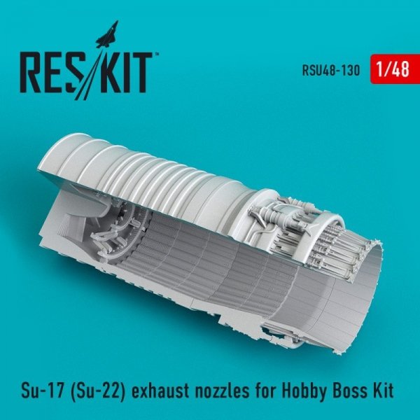RESKIT RSU48-0130 Su-17 (Su-22) exhaust nozzles for Hobby Boss kit 1/48