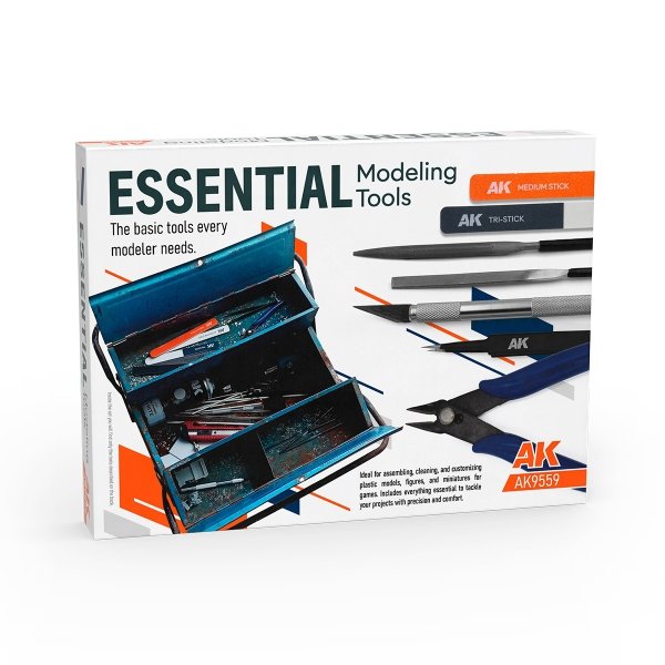 AK Interactive AK9559 ESSENTIAL MODELING TOOLS SET