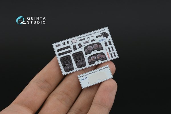 Quinta Studio QD24011 Nissan Fairlady 300ZX Z32 3D-Printed &amp; coloured Interior on decal paper (Tamiya) 1/24