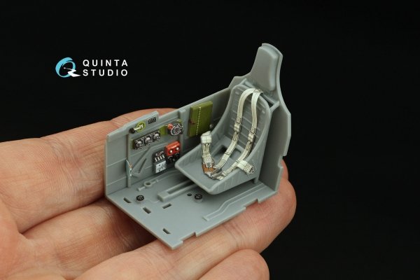 Quinta Studio QD32162 P-40N Warhawk 3D-Printed &amp; coloured Interior on decal paper (Trumpeter) 1/32