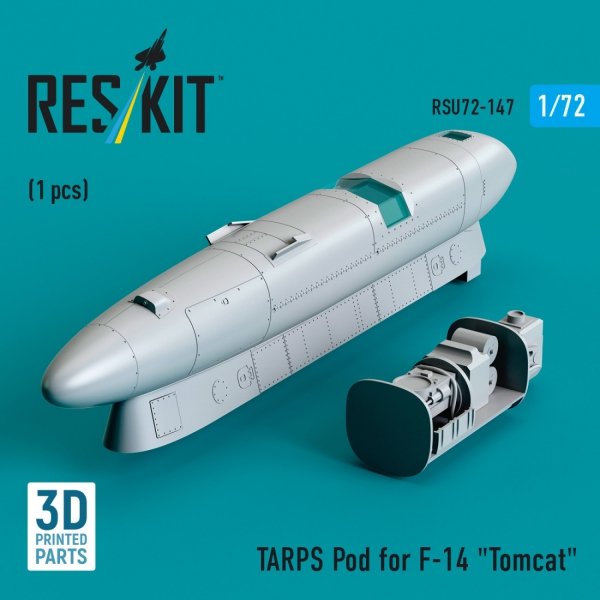 RESKIT RSU72-0147 TARPS pod for F-14 &quot;Tomcat&quot; (1 pcs) (3D Printed) 1/72