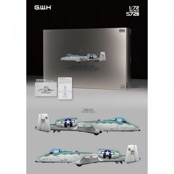 Great Wall Hobby S7211 USAF A-10C Demo Team DAVIS-MONTHAN Air Force Base 2020 Limited Edition 1/72