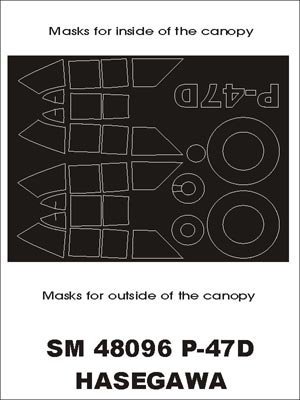 Montex SM48096 P-47D Razorback HASEGAWA