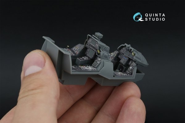 Quinta Studio QDS-48593 F-14D Super Tomcat 3D-Printed &amp; coloured Interior on decal paper (GWH) (Small version) 1/48