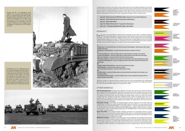 AK Interactive AK130010 VEHICLES OF THE POLISH 1ST ARMOURED DIVISION – CAMOUFLAGE PROFILE GUIDE - English