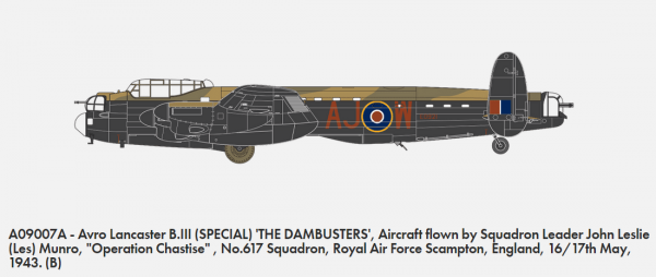 Airfix 09007A Avro Lancaster B.III (SPECIAL) THE DAMBUSTERS 1/72