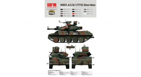 Rye Field Model 5020 M551A1/ A1TTS SHERIDAN 1/35