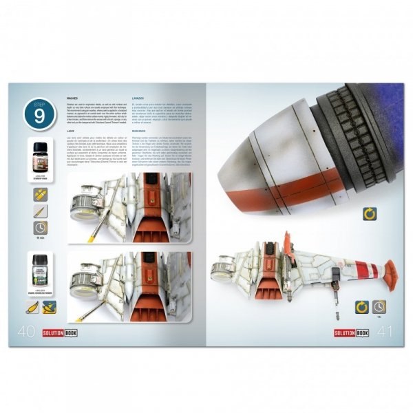 Ammo of Mig 6533 SOLUTION BOOK 28 - How to Paint Rebel Galactic Starships (Multilingual Book)