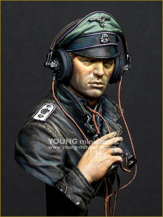 Young Miniatures YM1876 SS Panzer Commander Normandie 1944 1/10