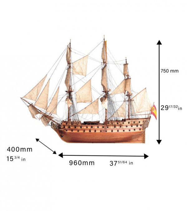 ARTESANIA LATINA 22860 Statek liniowy San Juan Nepomuceno 1/90