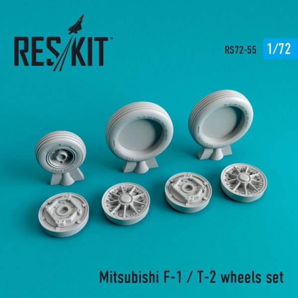 RESKIT RS72-0055 MITSUBISHI F-1/T-2 WHEELS SET 1/72