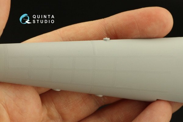 Quinta Studio QRV-037 Triple riveting rows (rivet size 0.20 mm, gap 0.8 mm, suits 1/32 scale), Black color, total length 3.7 m/12 ft