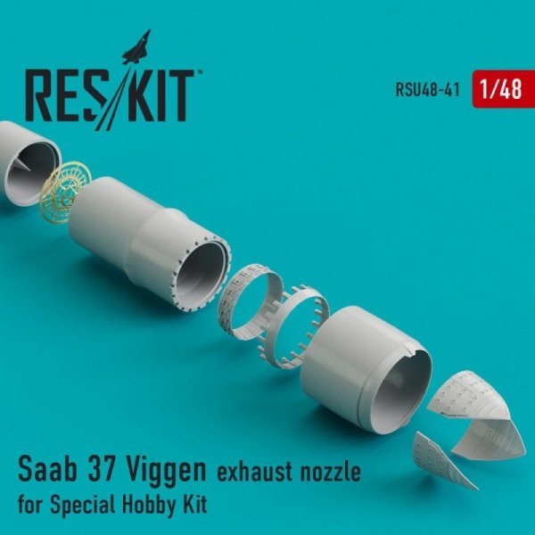 RESKIT RSU48-0041 Saab 37 Viggen exhaust nozzle for Special Hobby kit 1/48