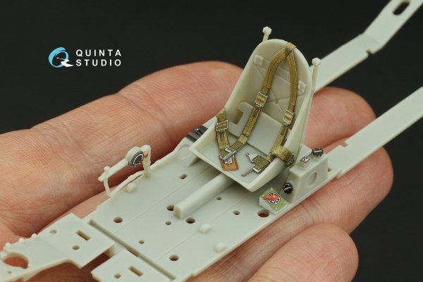 Quinta Studio QD32216 P-39Q/N Airacobra 3D-Printed coloured Interior on decal paper (KittyHawk) 1/32