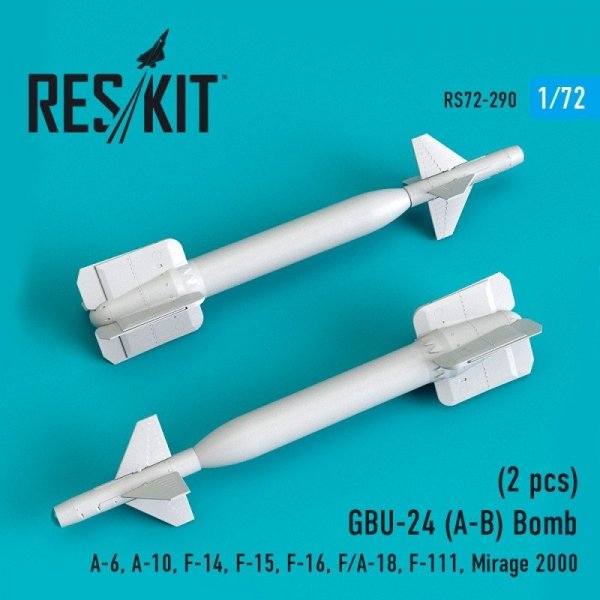 RESKIT RS72-0290 GBU-24 (A-B) Bomb (2 pcs) 1/72