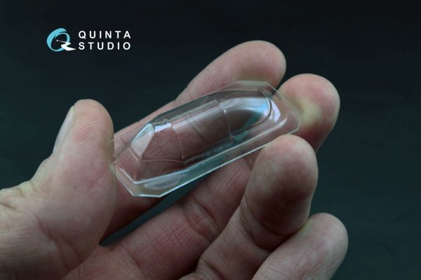 Quinta Studio QC48004-S Yak-1B vacuformed clear canopy 1 pcs (for Modelsvit kit) 1/48