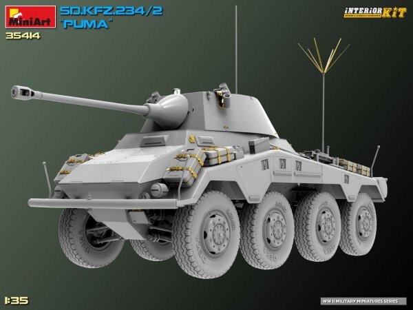 MiniArt 35414 Sd.Kfz. 234/2 PUMA. INTERIOR KIT 1/35