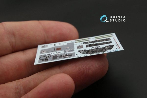 Quinta Studio QD48023 La-9 3D-Printed &amp; coloured Interior on decal paper (for ARK kit) 1/48