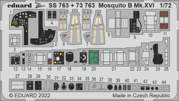 Eduard 73763 Mosquito B Mk. XVI AIRFIX 1/72