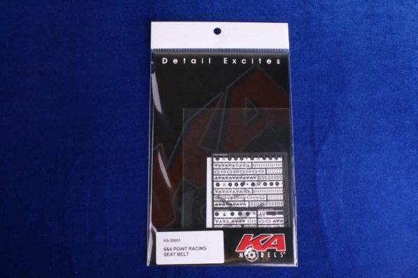 KA Models KA-20001 6&amp;4 POINT RACING SEAT BELT ETCHED PARTS ( pasy bezpieczeństwa ) 1/20