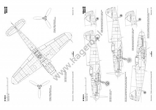 Kagero 3022 Bf 109 G/K vol.II (bez kalkomanii) EN/PL