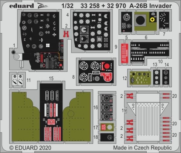Eduard 33258 A-26B Invader 1/32 HOBBY BOSS
